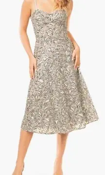 Dress the Population NWT  Carlita Sequin Midi Dress in Dove sz XS