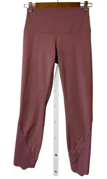 Lululemon Wunder Under Crop‎ Luxtreme High Rise Roll Down Waist sz 6