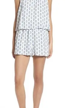 Cupcakes and Cashmere White & Blue Romper