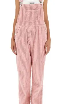 MOSCHINO JEANS Straight Leg Corduroy Dungarees Overall Jumpsuit
