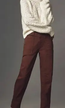 Pilcro Anthropologie The Wanderer Chocolate Brown Mid Rise Pants Fall Normcore