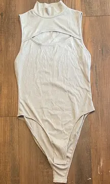 Cider Gray Sleeveless Bodysuit