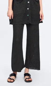 Zara Knit Loose Knit Culotte Pants | M‎