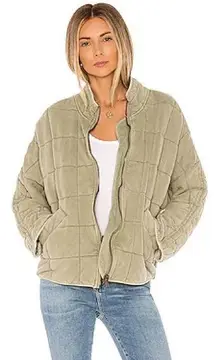 Forever 21  Quilted Dolman Jacket in Moss