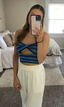 Handmade Crochet Twist Tube Top