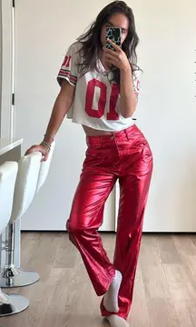 NUULY x AFRM Red Pants