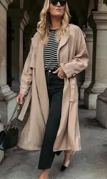 PerfectWhiteTee Clyde Ribbed Knit Long Sleeve Stripe Baby Tee Sweater Shirt XS