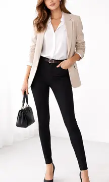 White House Black Market Low Rise Skinny Ankle Jeans Black Size 6R