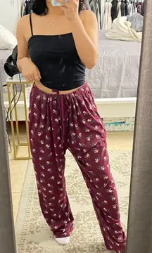 Burgundy PJ Bottoms