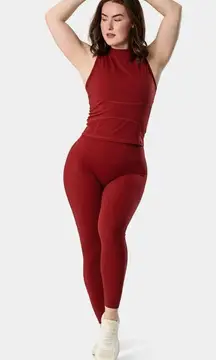 Kamo Fitness XL Dark Red Maroon Burgundy High Rise Leggings