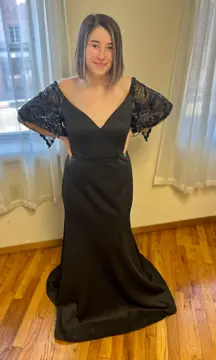 Black Wedding Prom Gown