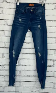 Wax Jean “Butt, I Love You” High Rise Skinny Jeans Blue Medium Wash Women’s 1/24