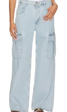 AGOLDE Minka Cargo Wide Leg Retro‎ Jeans Realm Light Wash 25
