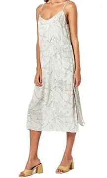 Charlie Holiday Zen Womens Printed Adjustable Straps Midi Dress