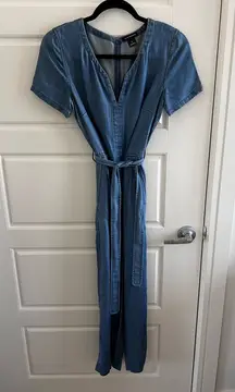 Club Monaco Denim Jumpsuit