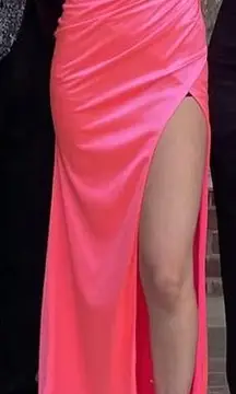 Ladivine by Cinderella divine pink corset prom dress