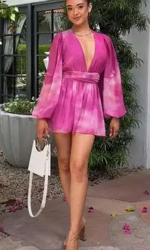 Toccin x RTR Pink Tie Dye Romper Sz 12