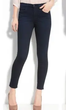 J Brand High Rise Skinny Jeans Dark Wash Ankle Everlast Blue 26 Classic Timeless