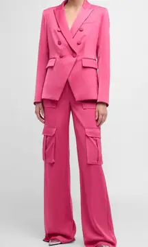 NEW Veronica Beard Miller Dickey Jacket + Saul Pant Pink Set size 2