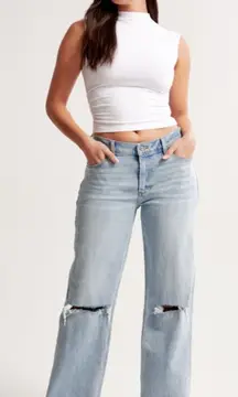 Abercrombie & Fitch The Baggy Low Rise Curve Love Jeans Size 27
