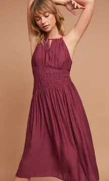 Smocked Halter Midi Dress