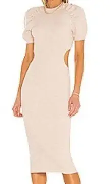 LPA NWT  Clementine Dress in Nude Open Back Revolve Dress XS