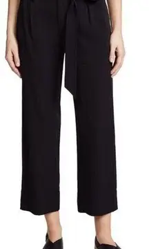 AYR The Mirage Stretch Silk Crepe High Waisted Crop Straight Leg Pants