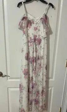 Floral Dress Off The Shoulder