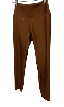 ALO Womens 7/8 High Waist Airlift Leggings size L Cinnamon Brown