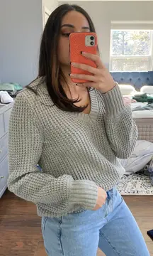 Vneck knit Sweater