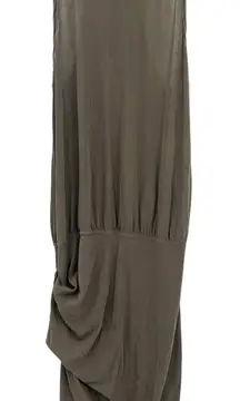 James Perse Revolve Womens Summer Minimalist Racerback‎ Ruched Tank Dress M/L