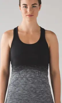 Lululemon Swiftly Tech Racerback White / Black Size 6