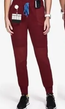 FIGS Disney Maroon‎ Scrub Bottoms Extra Small XS Mickey Mouse Burgundy Joggers