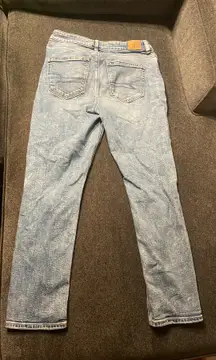 American Eagle High Rise Straight Baggy Jeans