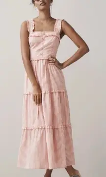 Gal Meets Glam Collection Courtney Rio Stripe Lawn Maxi Dress Size 20