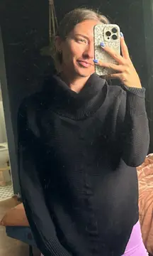 Cyrus Sweater Ribbed Cowlneck 