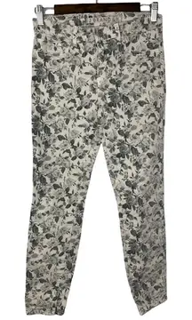 J Brand Sugar Cane Floral Cropped Capri Skinny Jeans 27