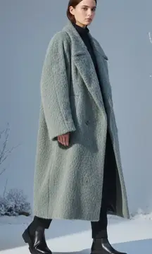 ZARA Limited Edition A/W Studio Collection 2024 Alpaca Wool Oversized Coat L/XL