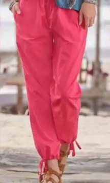 Sundance Rippling Tides high rise cotton utility jogger pants M