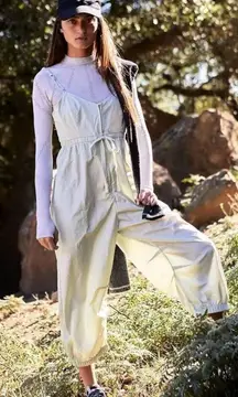 FP MOVEMENT Down to Earth Onesie Jumpsuit in Barely There Green Size‎ XS NWT