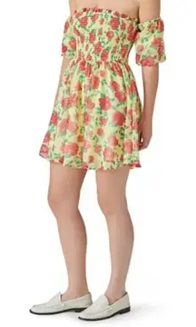 Betsey Johnson Yellow and Pink Floral  Dress