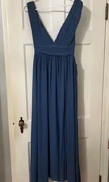 Love X Design Dusty Blue Formal Maxi Dress