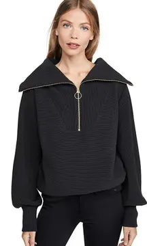 Varley Grey Quarter Zip 