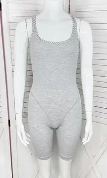 Victoria’s Secret Vintage Racerback One Piece Workout Romper Grey Large