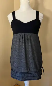 Lululemon Run: Back On Track Tank Black / Heathered Black Size 4