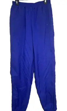 Nike  Windbreaker Pants‎ Medium Blue Vintage Tapered Lined