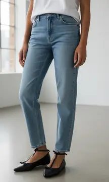 Kenneth Cole Juliet Black Leather Ballet Flats Bow Ankle Strap Women Size 8, NIB