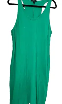 J. Crew Green Cotton Racerback Tank Dress XL