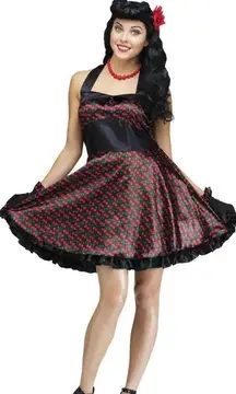 Cherry Bomb Pin Up Costume for Adults Pinup size S/M & M/L New by Fun Wo…