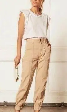 Nico Jogger Pants In The Crowd Tan Size 30